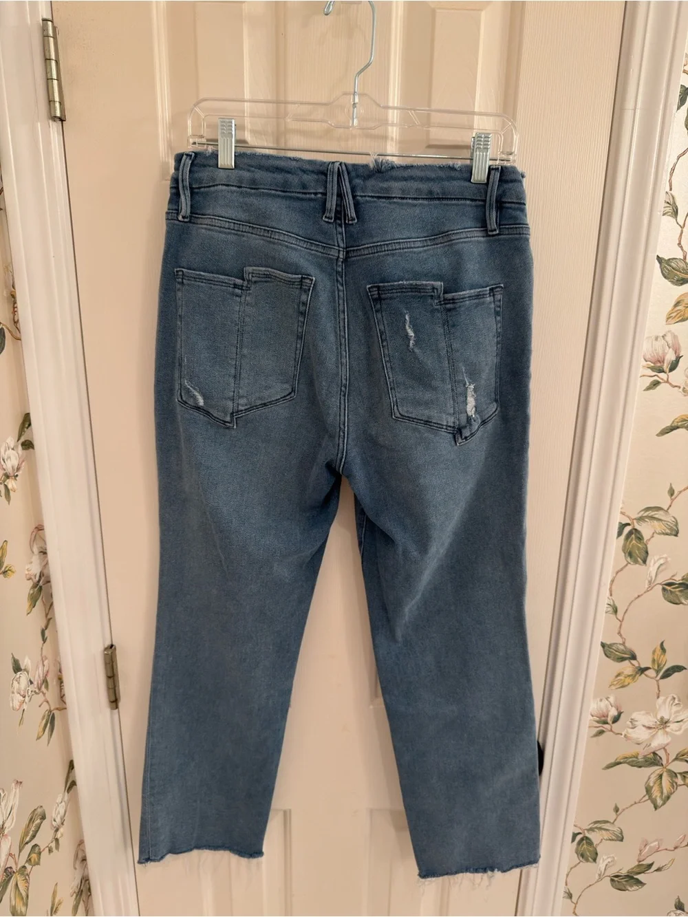 Good American Distressed Good Legs Straight Jean